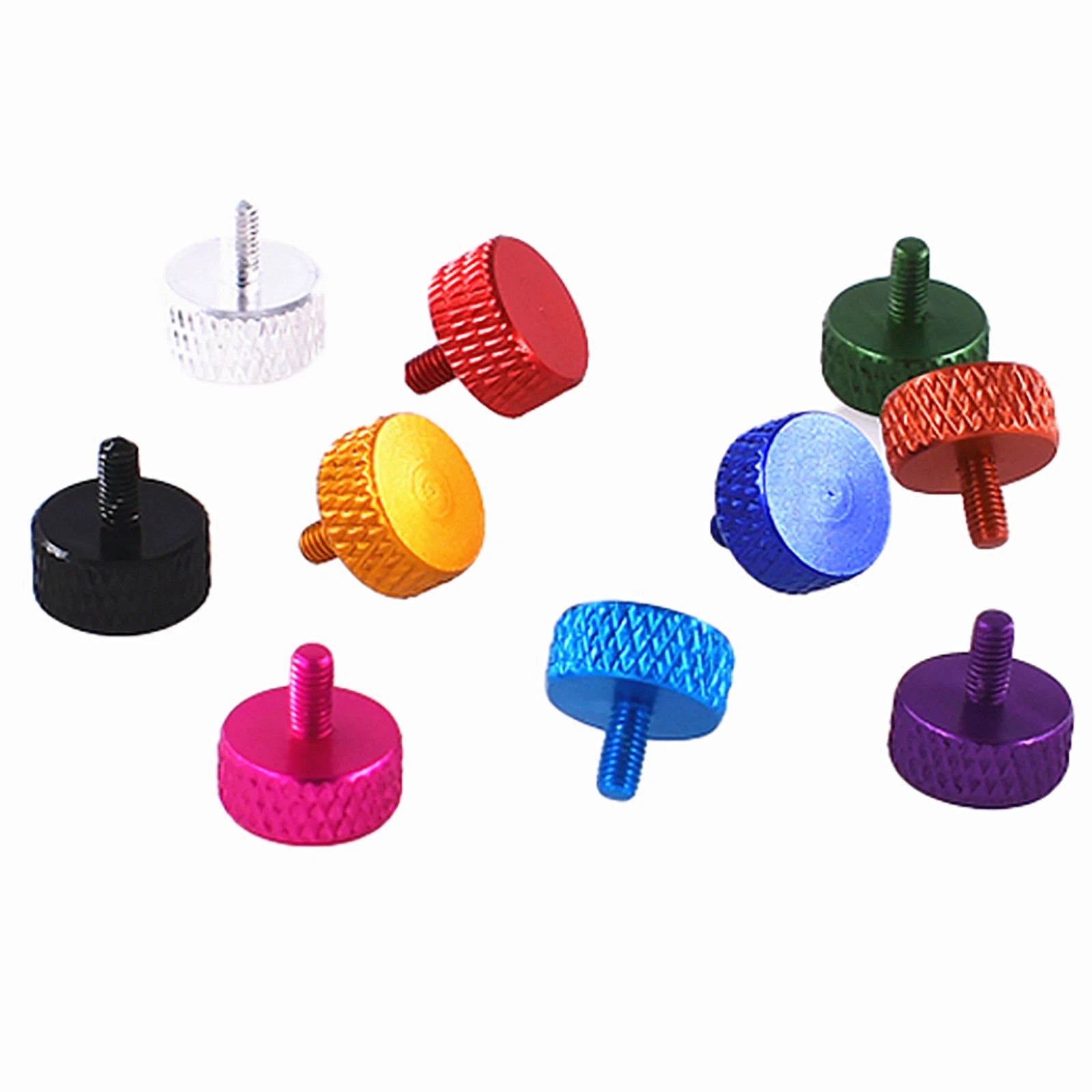 Colorful Thumb Knurled Screws M3 M3.5/6mm - 25mm Hand Tighten Grip Knob Bolts