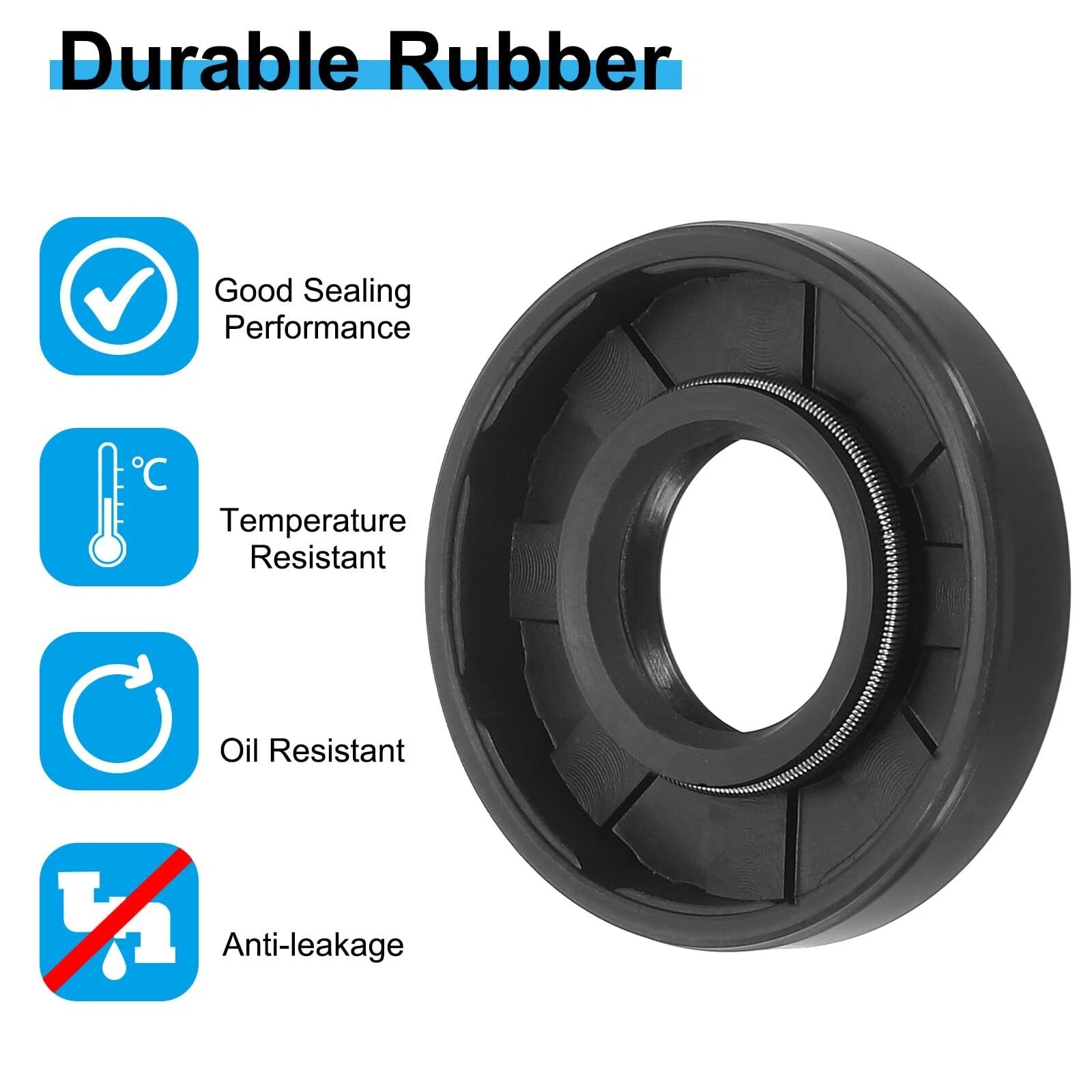 Oil Seal 21mm 22mm 23mm 24 mm ID Rotary Shaft Double Lip R23 TC 4 - 12mm Depths
