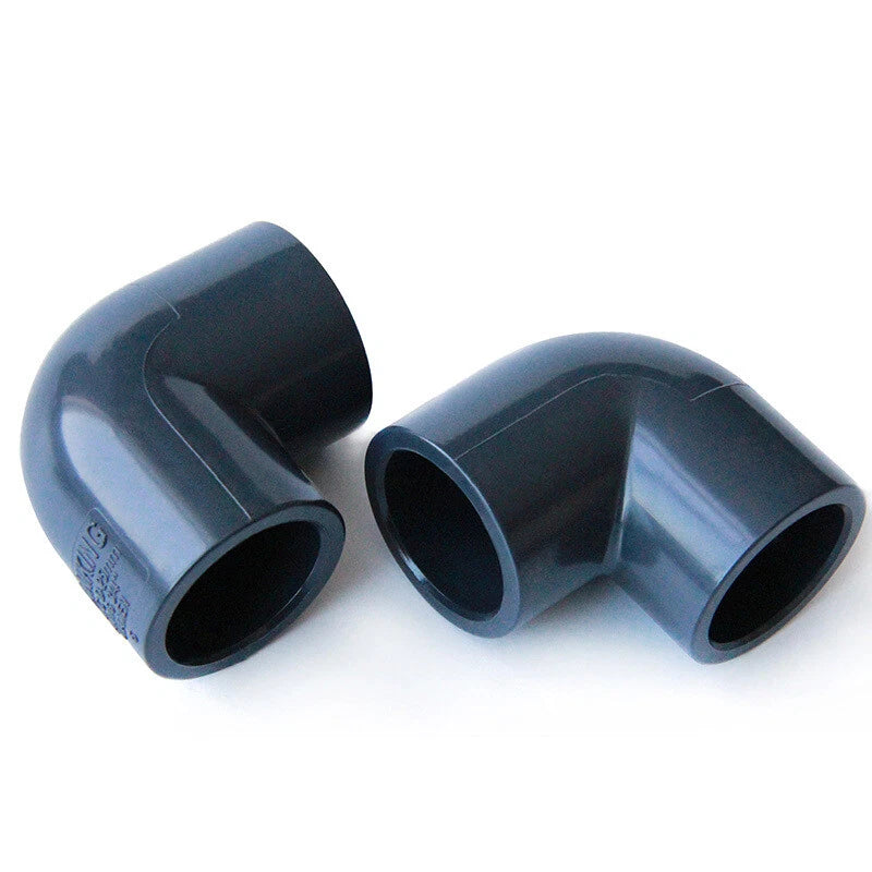 UPVC PVC Pipe Fittings Tee Straight Cap Elbow Plumbing Couping ID 20-110mm Grey