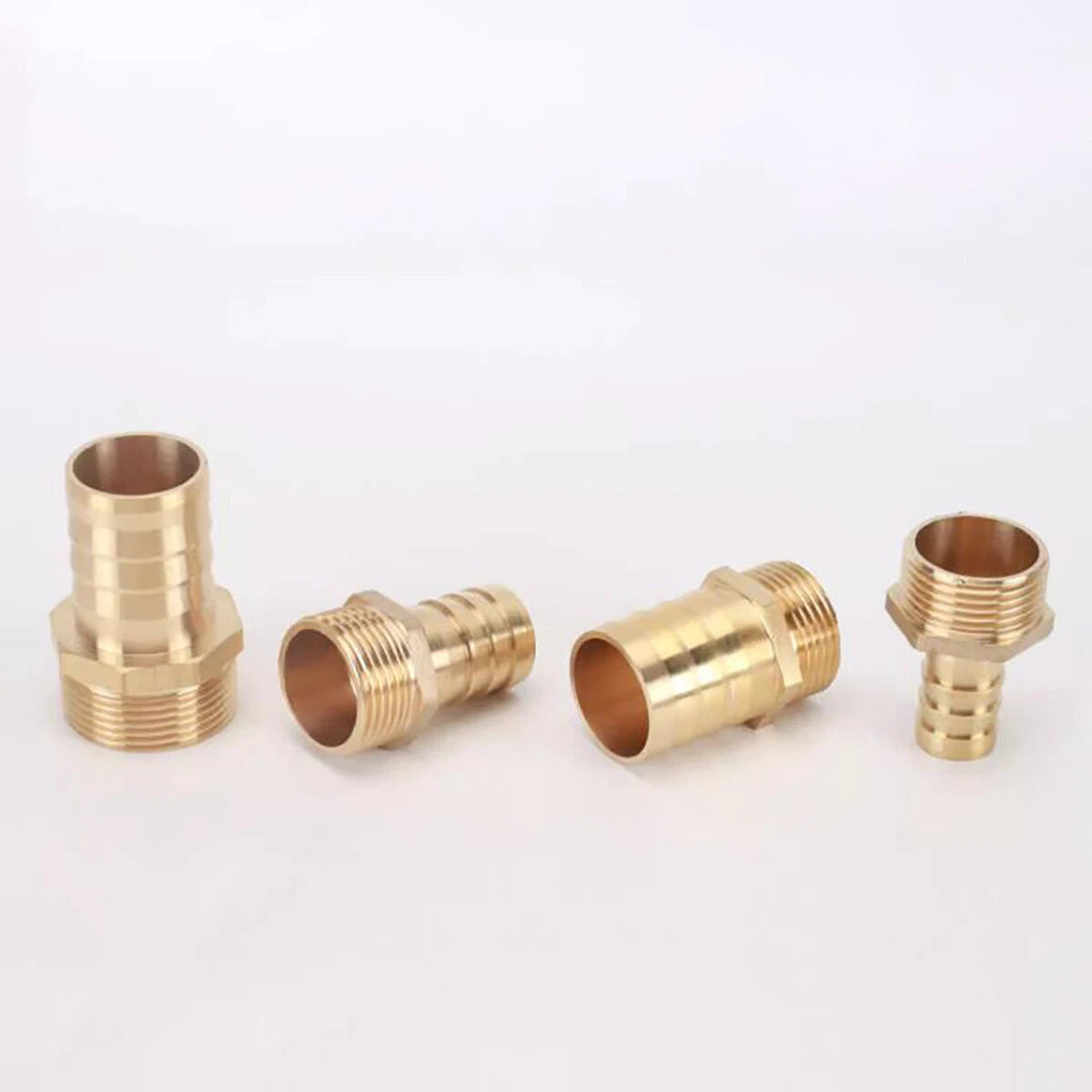 Brass Male BSP x Barbed Hosetail Connector — Air Water Fuel Gas Pipe Fitting