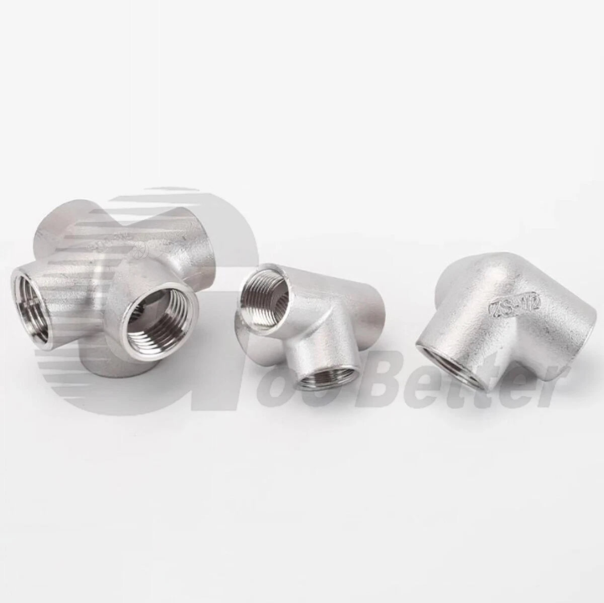 Stainless Steel 3/4/5-Way BSP Female Pipe Fitting Splitter — 304 SS, 1/4" to 2"
