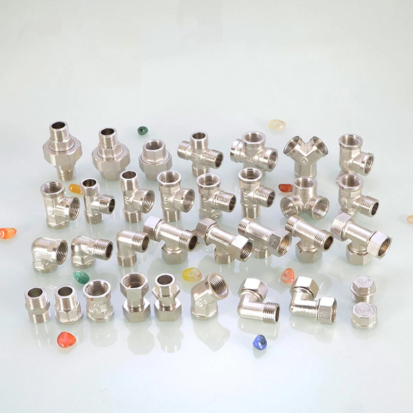 BSP 1/2" Brass Pipe Fittings — Adapters, Elbows, Tees & Connectors