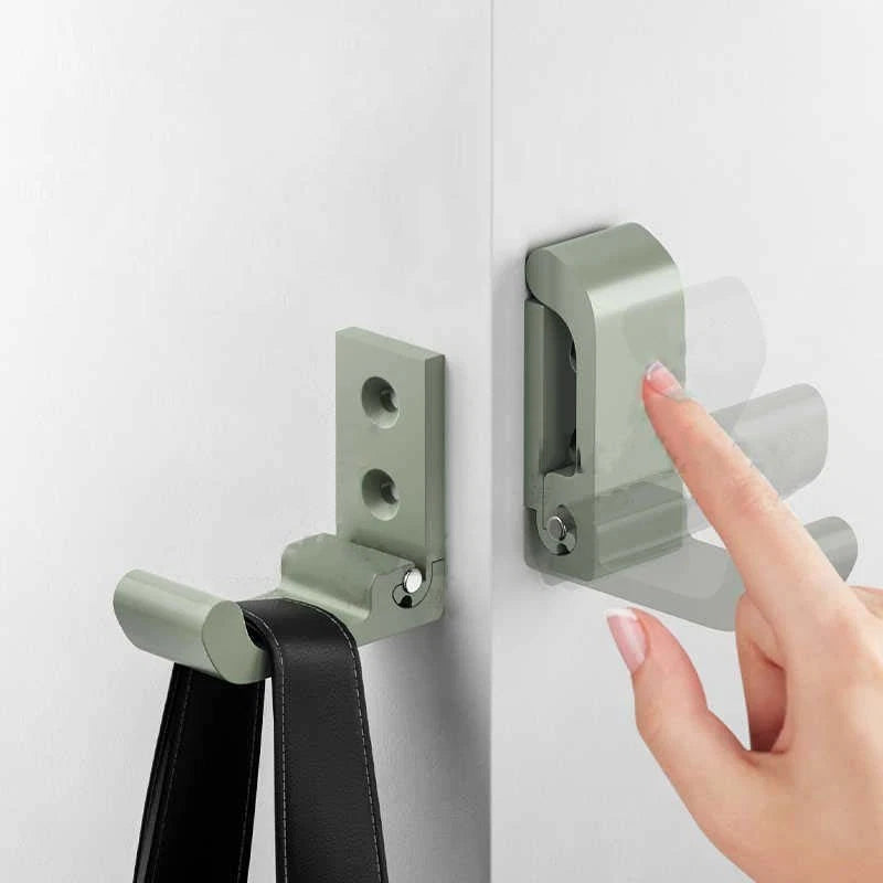 Folding Wall Hooks Aluminum Alloy Foldable Design Wall Mounted Coat Clothes Hook