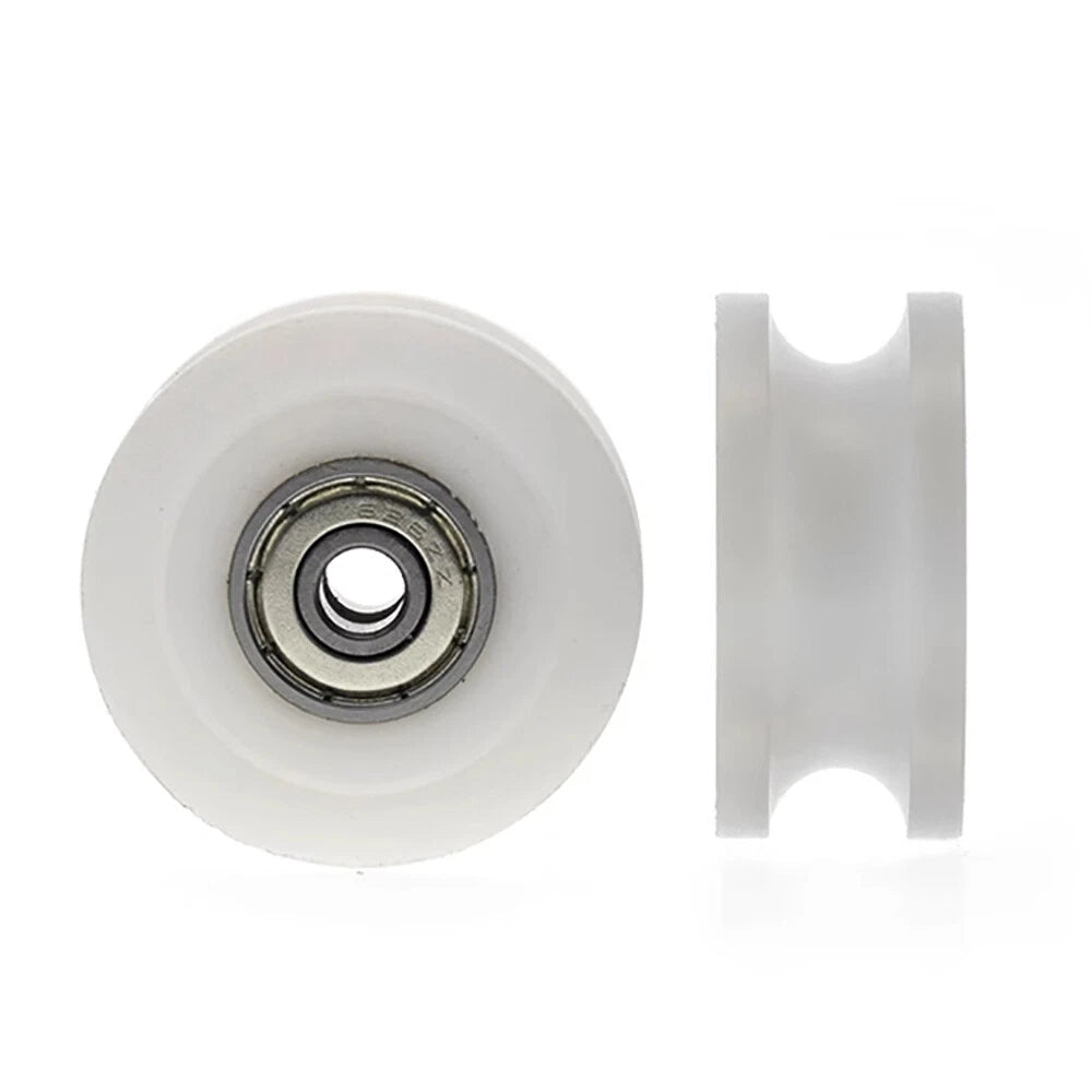 OD 30-85mm Nylon Pulley Wheel with Ball Bearing U/V/H Groove for Door and Window