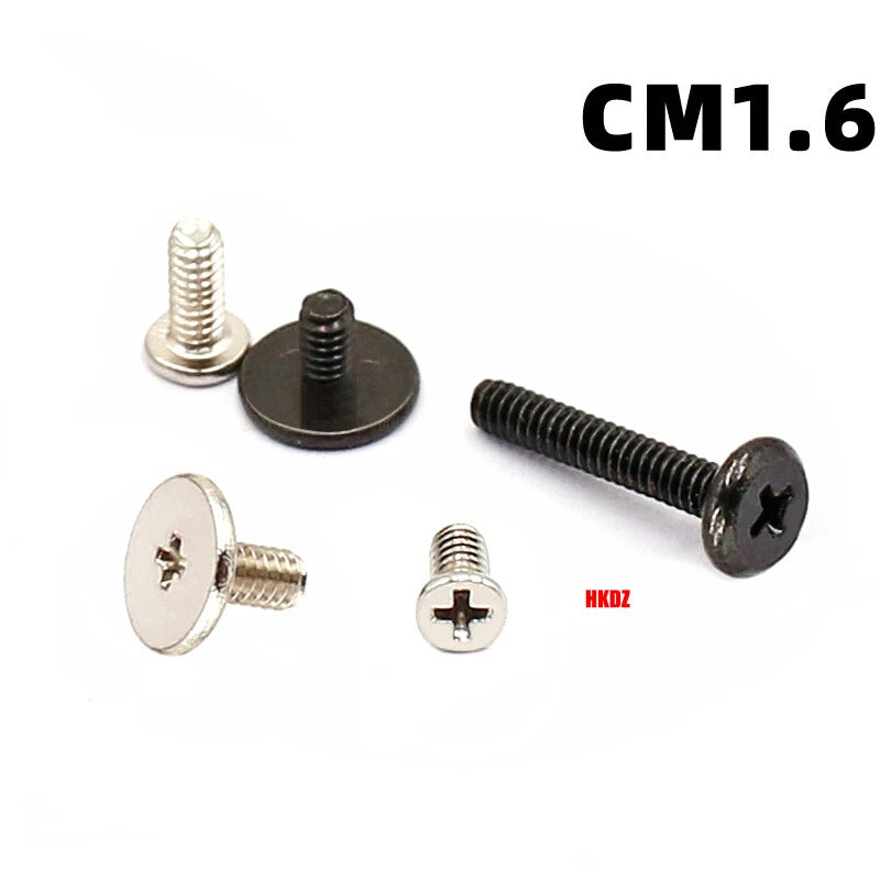 M1.6 M1.7 Phillips Thin Flat Head Machine Screws – Stainless Steel & Zinc Coated