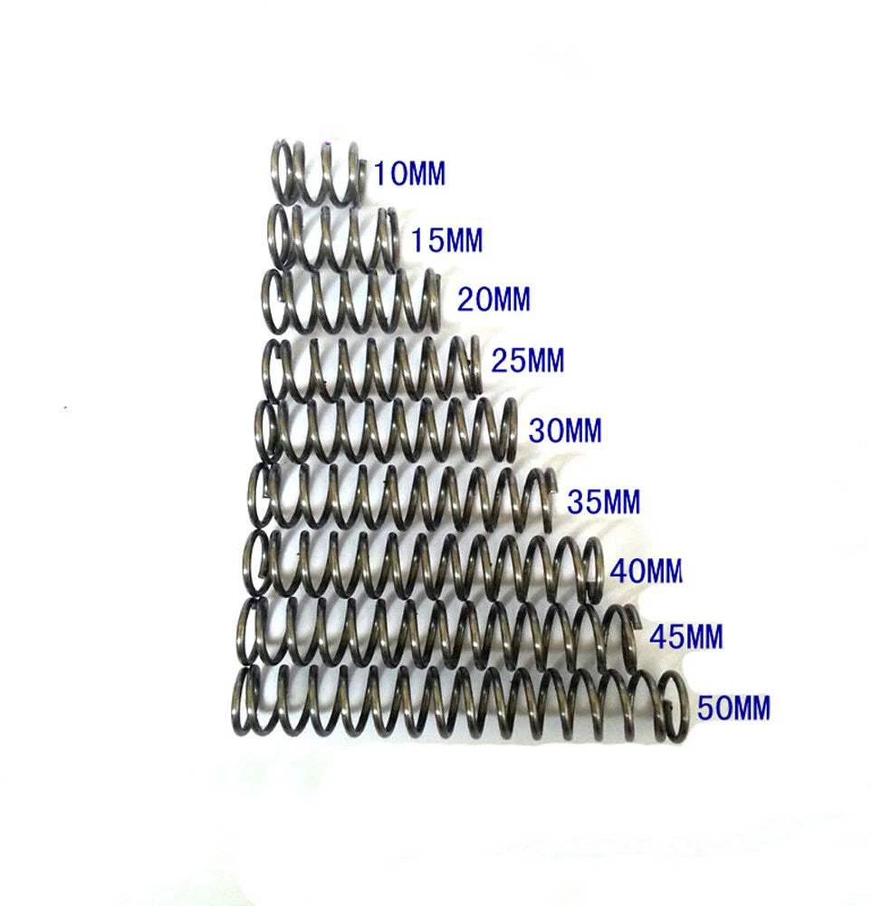 10 x Spring Steel Compression Pressure Spring Wire Dia 2.5mm OD 12-36mm Powerful