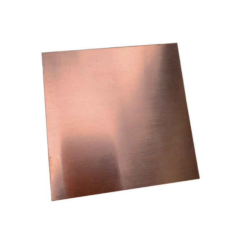 99.9% Pure Copper Plate Sheet Rectangle/Square 50/100/200/300mm