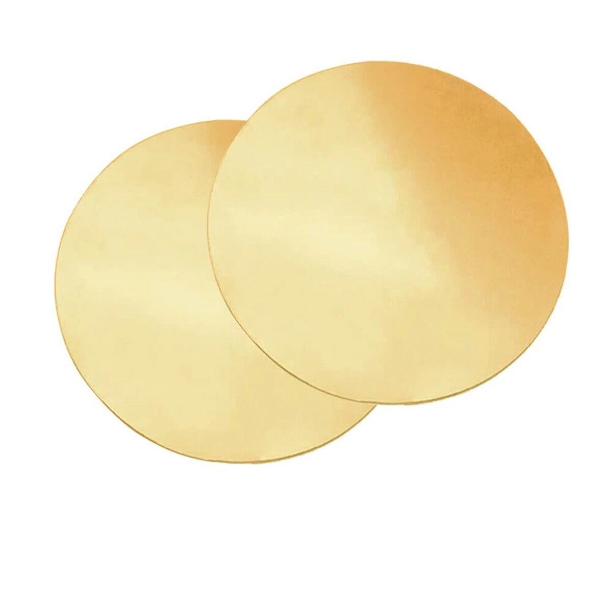 H62 Solid Brass Discs Blanks Metal Round Sheets Thick 0.5mm - 3mm Dia 10-200mm