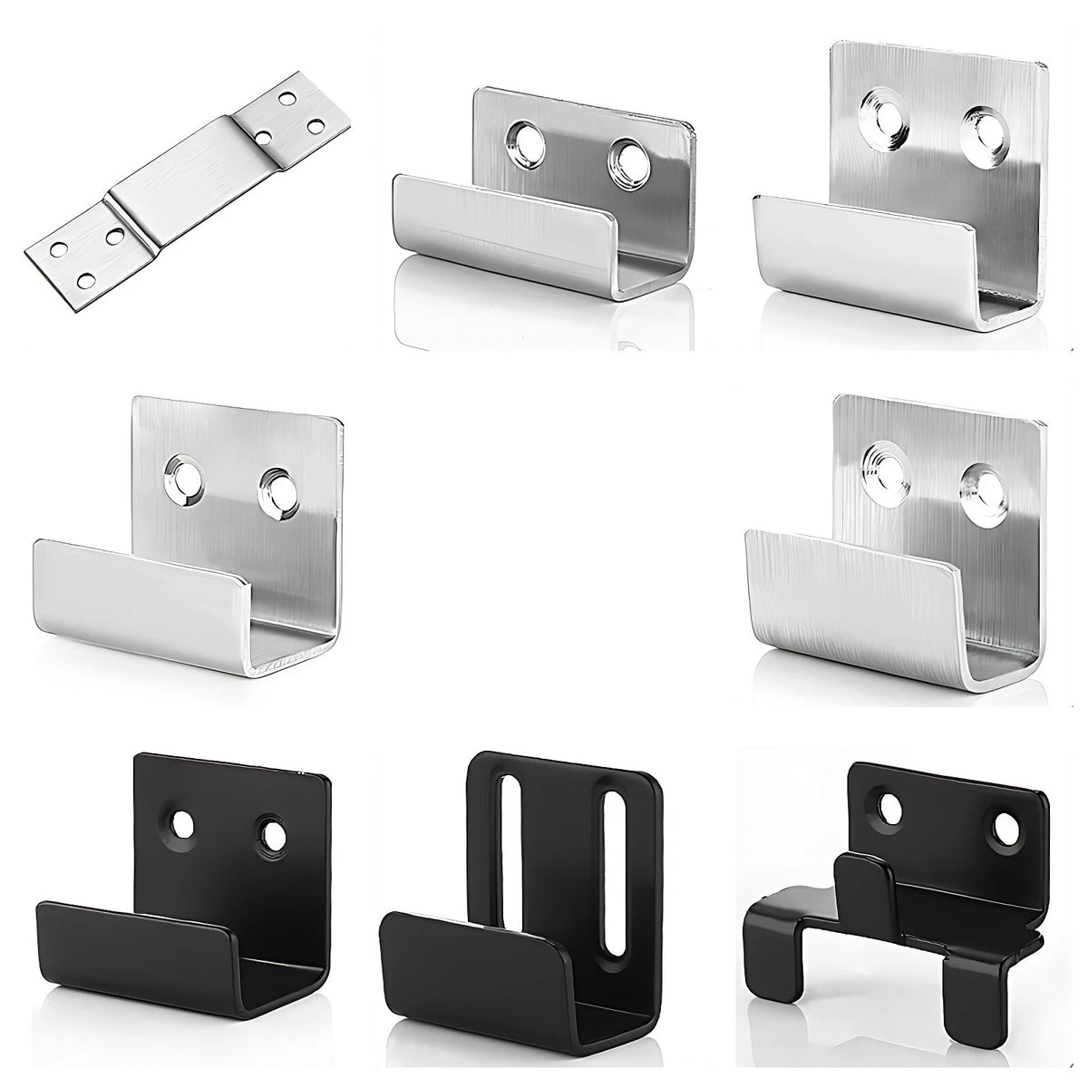 U Shaped Brackets Flat Hooks Stainless Hooks Ceramic Tile Display Bracket
