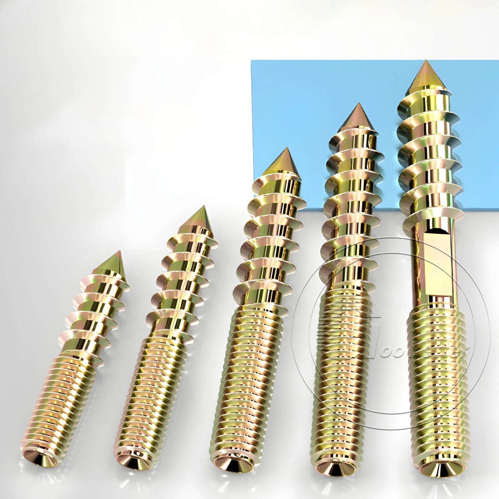 Galvanized Double-Ended Hanger Bolts M4 M5 M6 M8 M10, Wood-to-Metal Screws