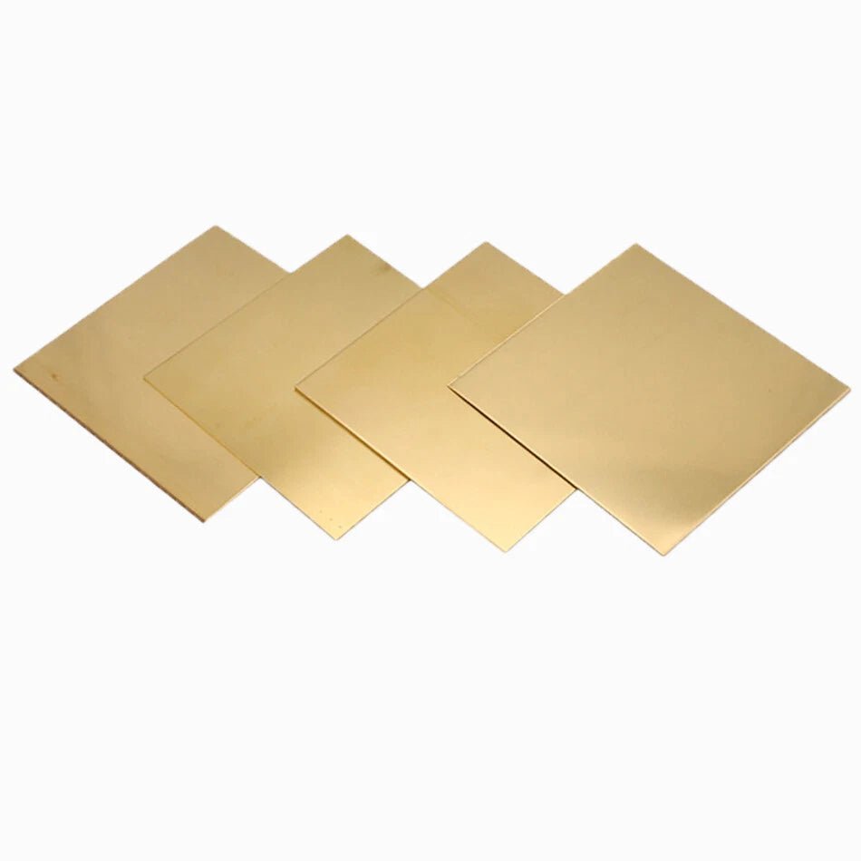 0.5mm to 4mm Thick H62 Brass Plate Sheet Copper Block DIY Copper Sheet Many Size - HomeDIYer