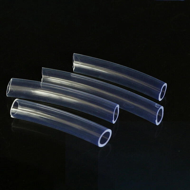 Clear PVC Hose Tube — Food Grade Flexible Plastic Pipe for Aquarium, Water & Air Lines (ID 2–13mm)