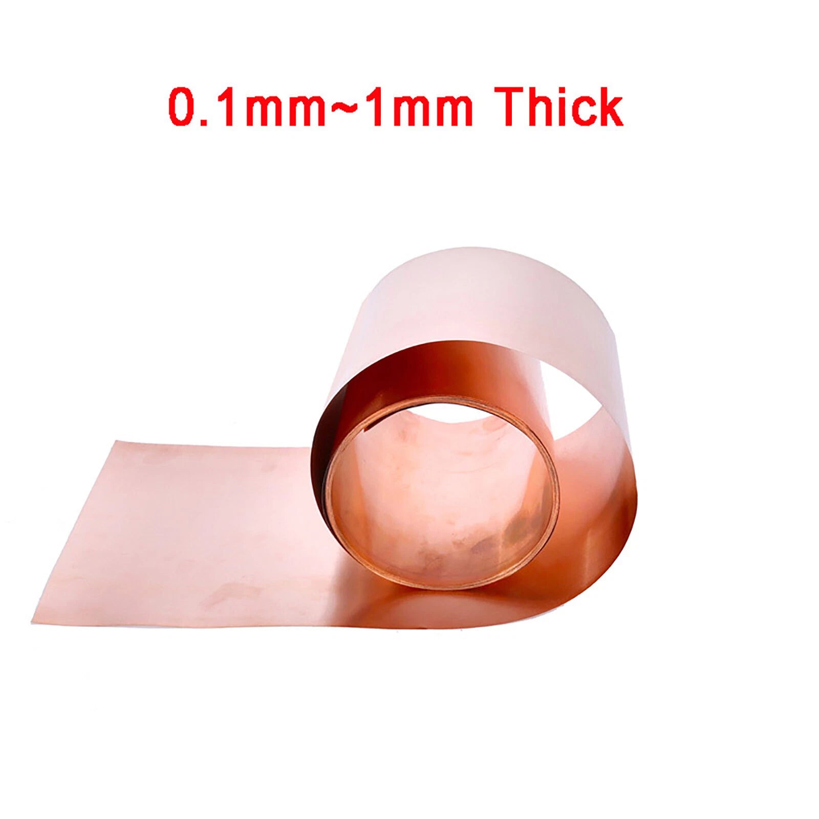 Pure Copper Sheet Plate 0.1/0.2/0.3/0.4/0.5/0.8/1mm Thick - 23 sizes available