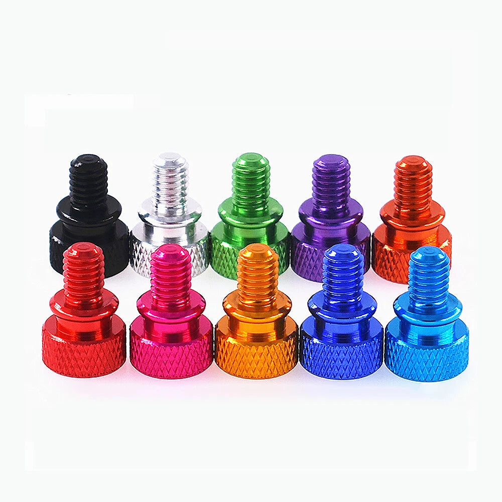 M6 x 8mm Grip Knob Bolt Knurled Thumb Screw Flat Thumb Screws Hand Tighten Screw