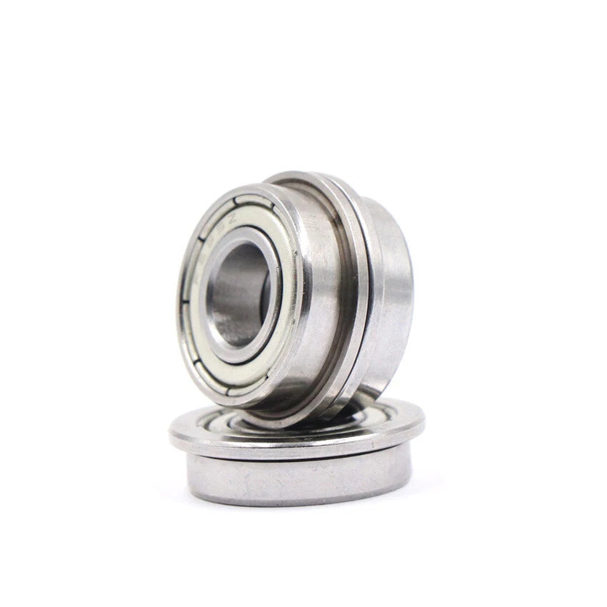 10pcs Miniature Flange Deep Groove Ball Bearings Various Sizes Bearing Steel