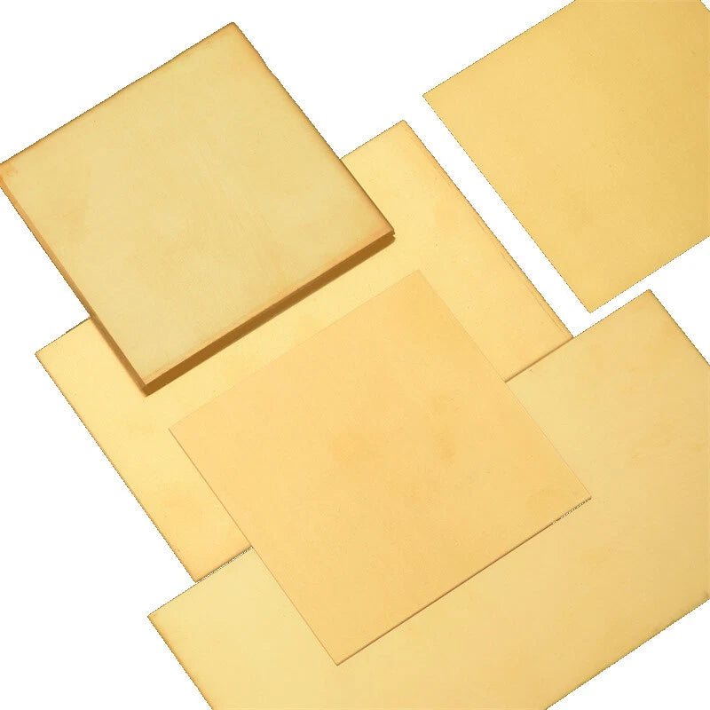 Brass Square/plate/sheet 0.6mm To 6.0mm - Brass Sheet Metal Guillotine Cut