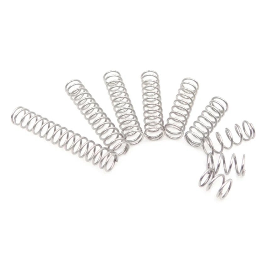 10Pcs Compression Spring Wire Dia 0.3/0.4/0.5/0.6 mm Stainless Steel Pressure