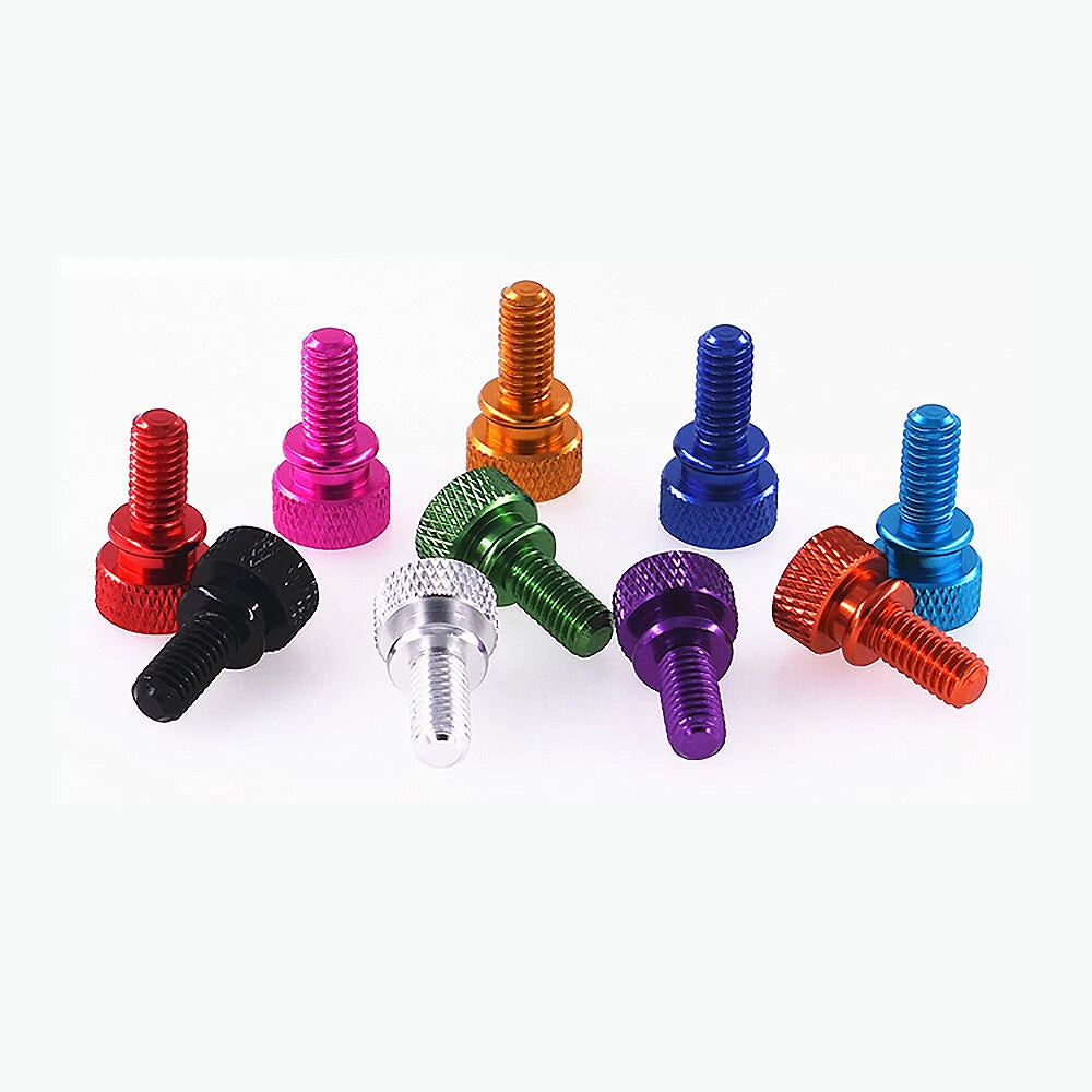 M6 x12mm Grip Knob Bolt Knurled Thumb Screw Flat Thumb Screws Hand Tighten Screw
