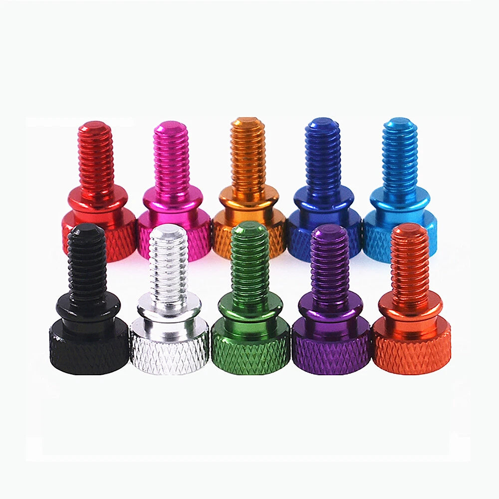 M6 x10mm Grip Knob Bolt Knurled Thumb Screw Flat Thumb Screws Hand Tighten Screw