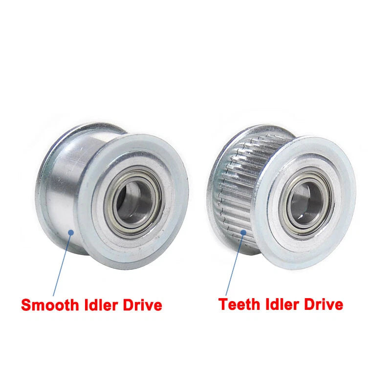 2GT Smooth-Tooth Idler Pulley 16Tooth - 40Tooth Bore 3mm 4mm 5mm 6mm 7mm 8mm