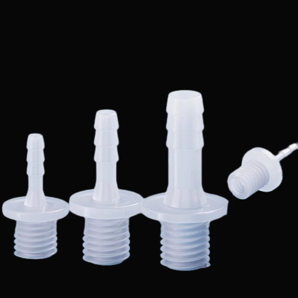 Aquarium Accessories Plastic Hose Barb Fitting Metric Thread Male Connector