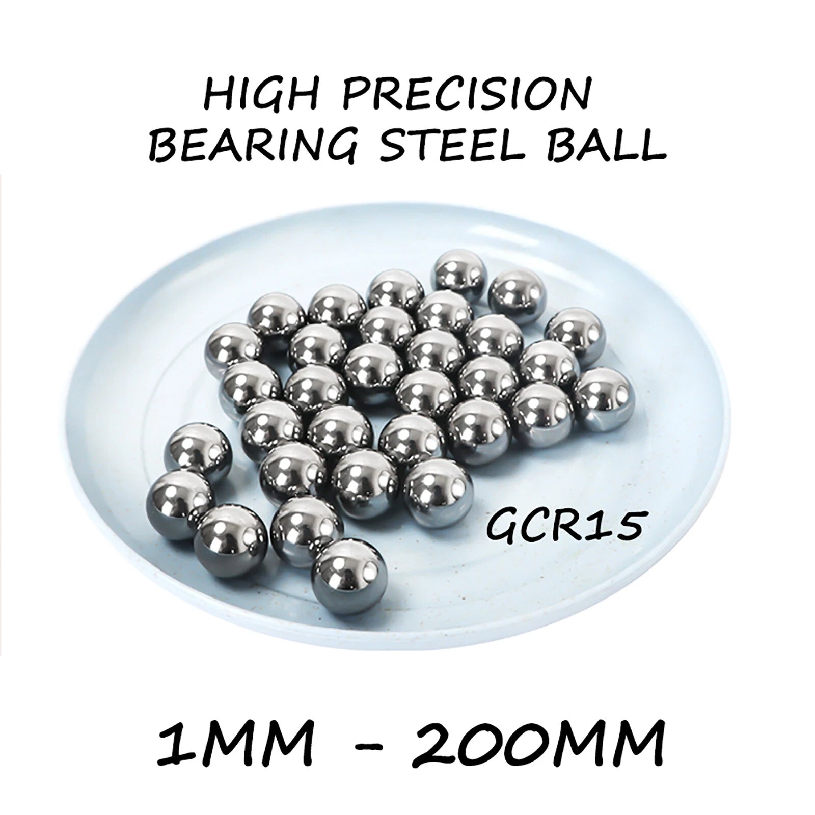 Metric Chrome Steel Ball Bearings 1mm 2mm 3mm 4mm 5mm 6mm 7mm 8mm 9mm to 200mm