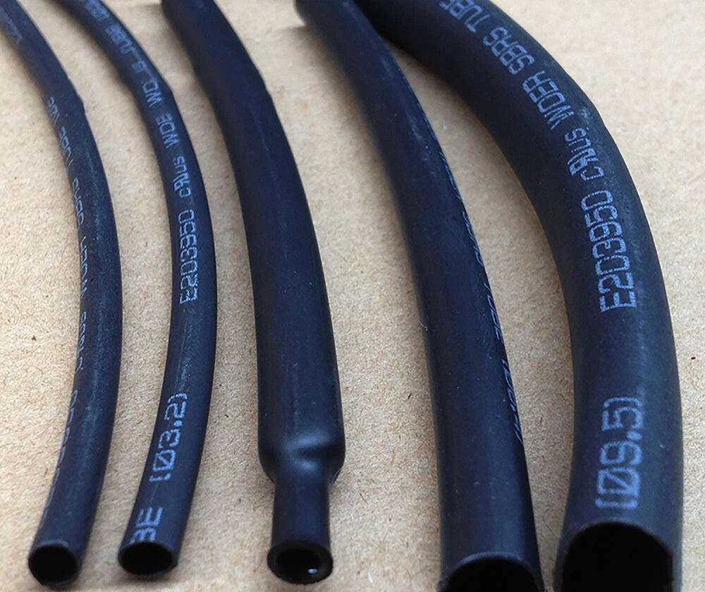 Black Heat Shrink Tubing 2:1 – Φ0.6mm to Φ210mm Wire Sleeving