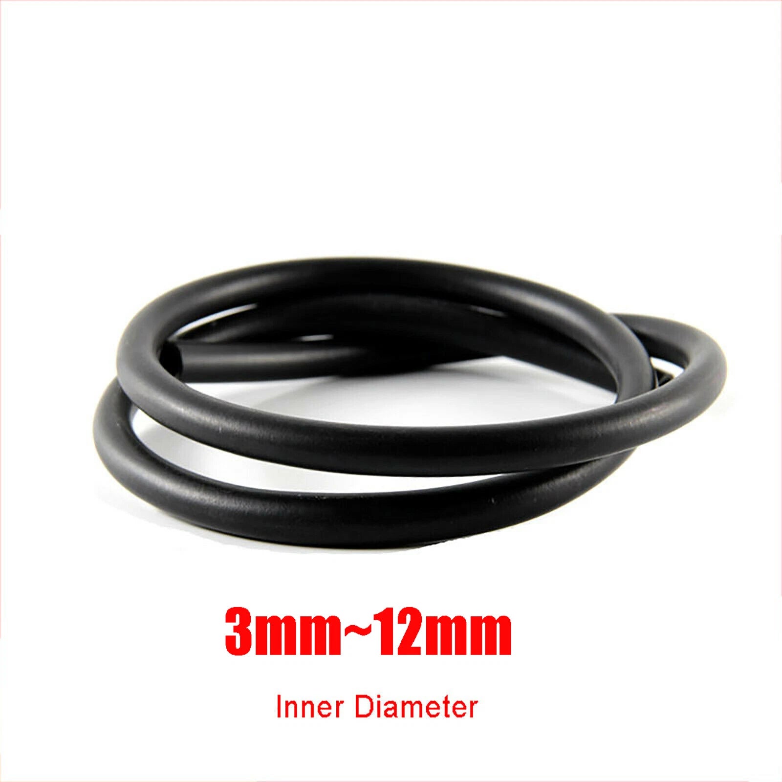 Black Tube Fluorine Rubber Fuel Hose Pipe Vacuum Petrol Diesel Unleaded