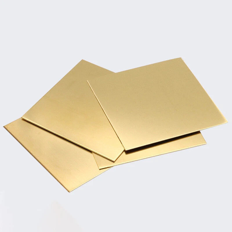 Brass Sheet Plate Guillotine Offcuts - 0.5mm To 6mm - Various Multiple Sizes