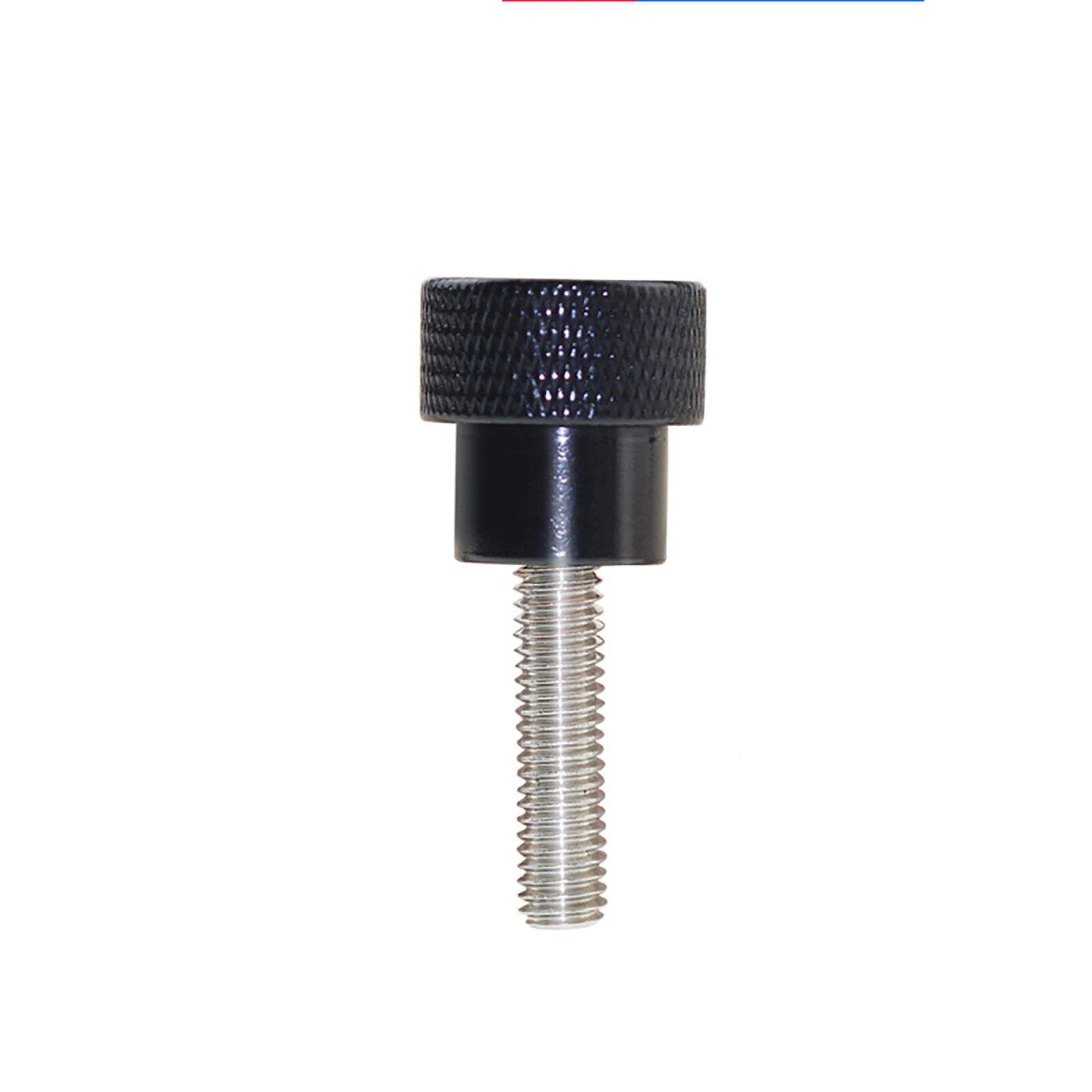 Black M3/4/5/6/8/10 Knurled Thumb Screws, Aluminum Handle + Stainless Thread Rod