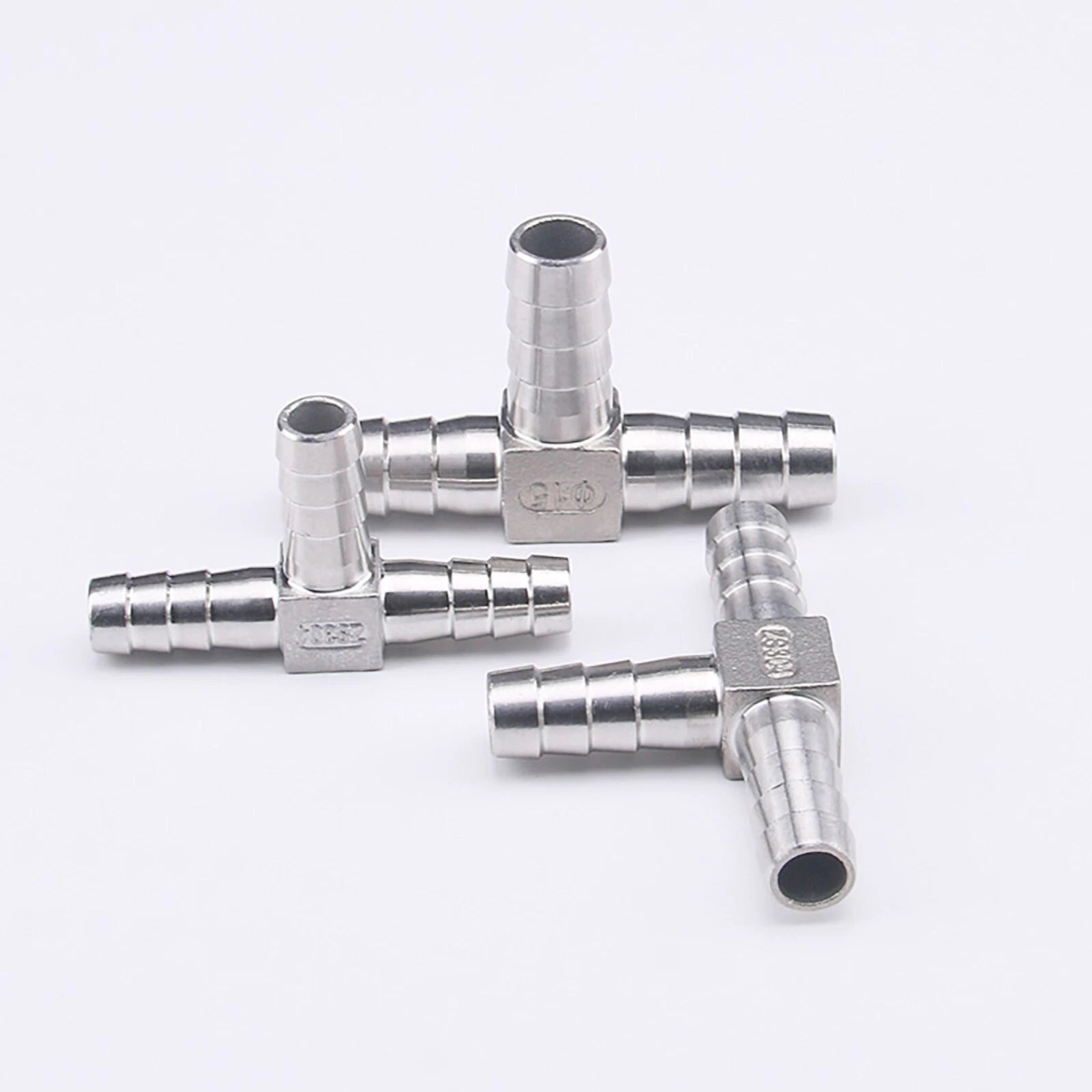 304 Stainless Steel Barbed Tee Hose Fitting — T-Piece Pipe Connector