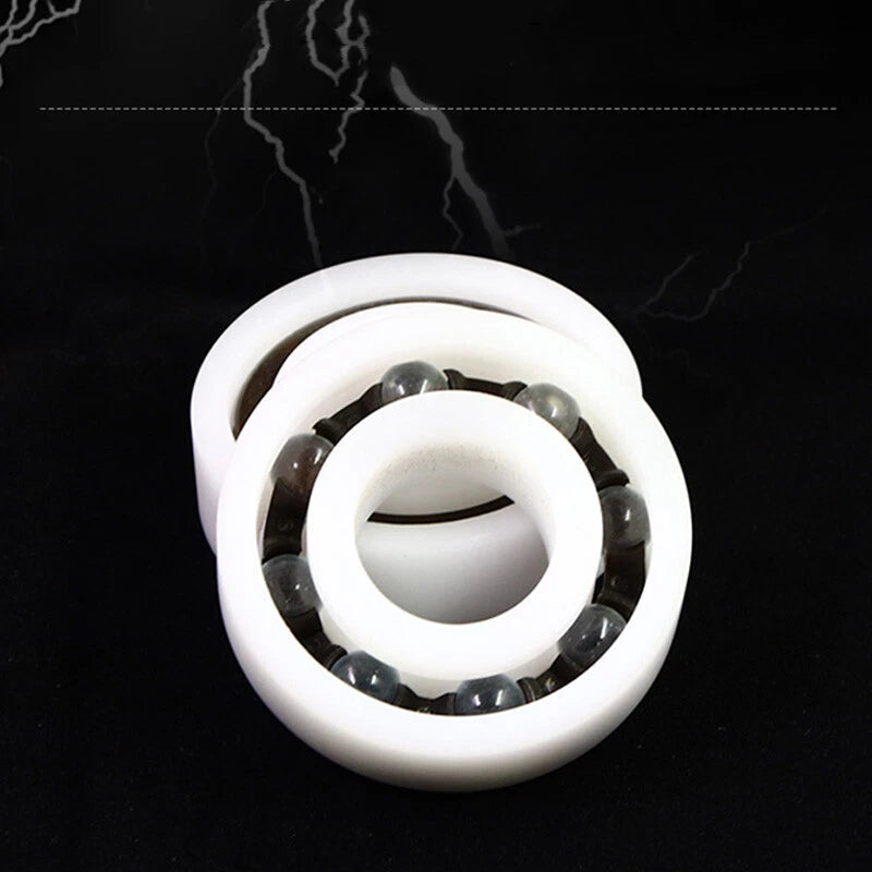 Glass Ball Bearing POM Plastic Deep Groove Bearings Waterproof ID 6mm - 30mm