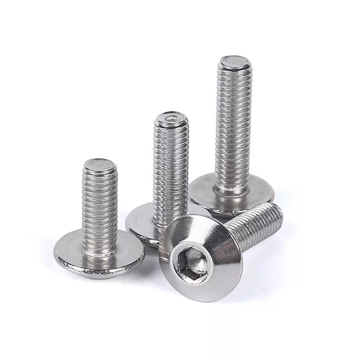 M6 M8 M10 Truss Head Machine Screws, Allen Key Drive, 304 Stainless Steel