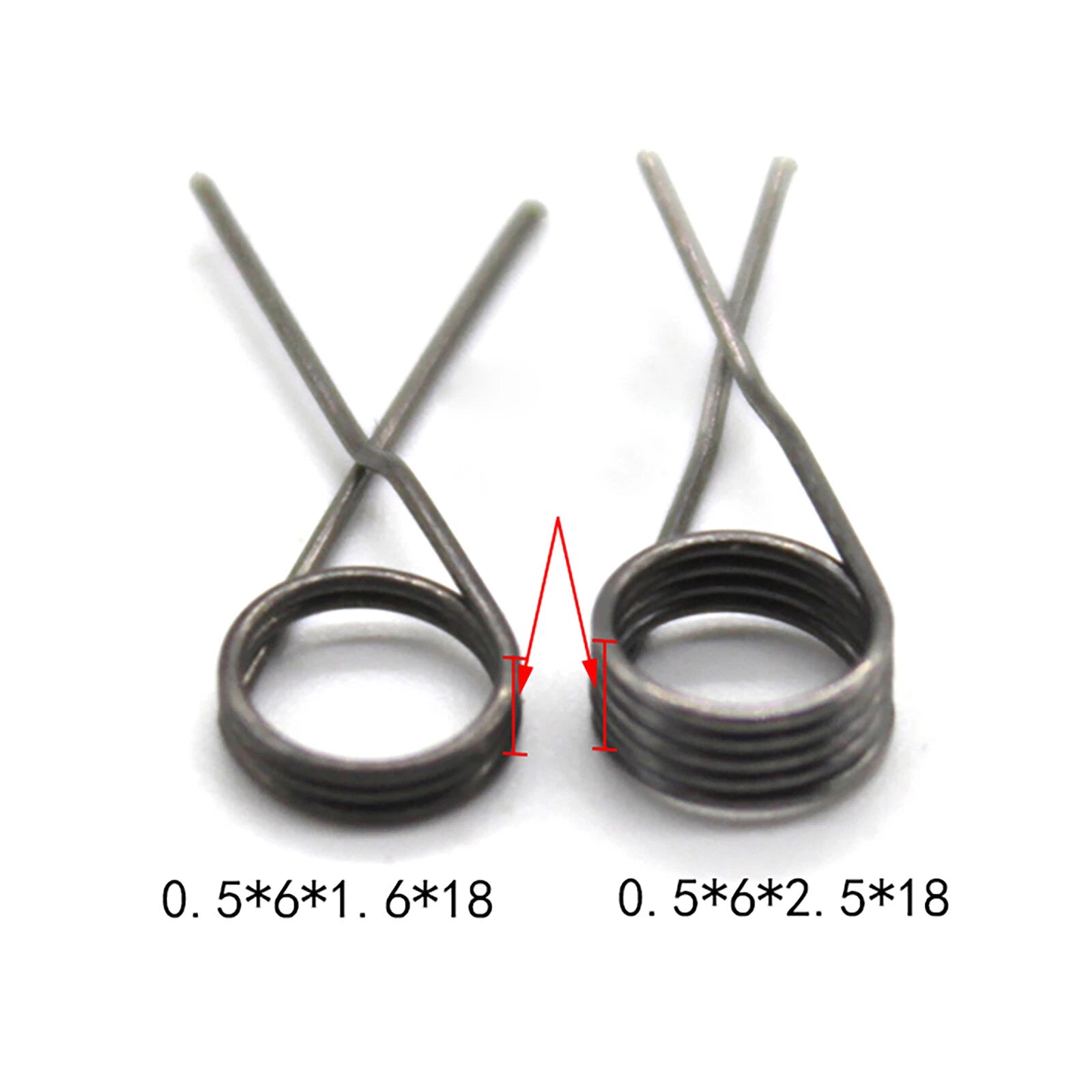 Clamp Spring Small Torsion Spring 8.3x12.6mm-0.5mmx6mmx2.5mmx18mm