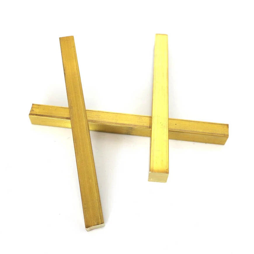 Brass Flat Bar Square Rod Strip Plate Sizes 8mm*8mm, Length 100mm Metal Sheet