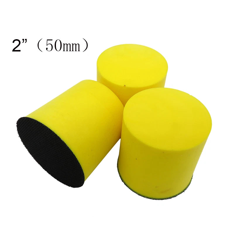 2" 3" 4" 5" Round Hand Sanding Blocks — Hook & Loop Backing Pads for Sandpaper Discs and Polishing