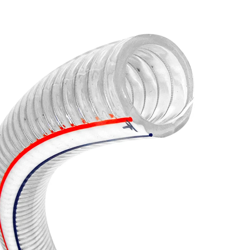 PVC Clear Wire Braided Reinforced Flexible Hose Pipe — ID 10–40mm
