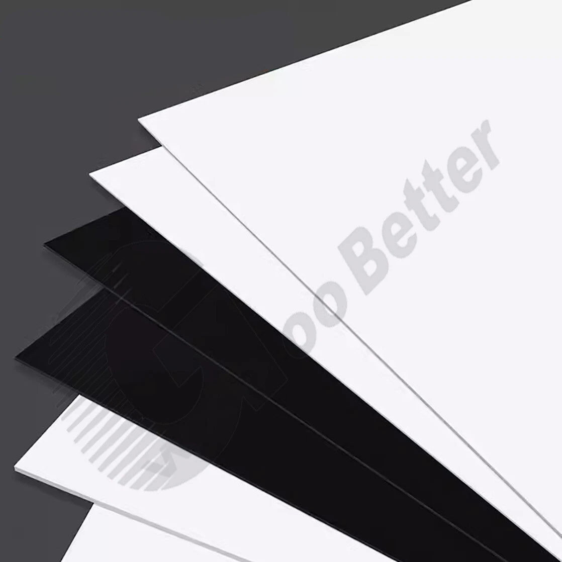 PVC Flat Plate Sheet Thickness=0.2mm~5mm PVC Hard Plastic Panel L=200~300mm