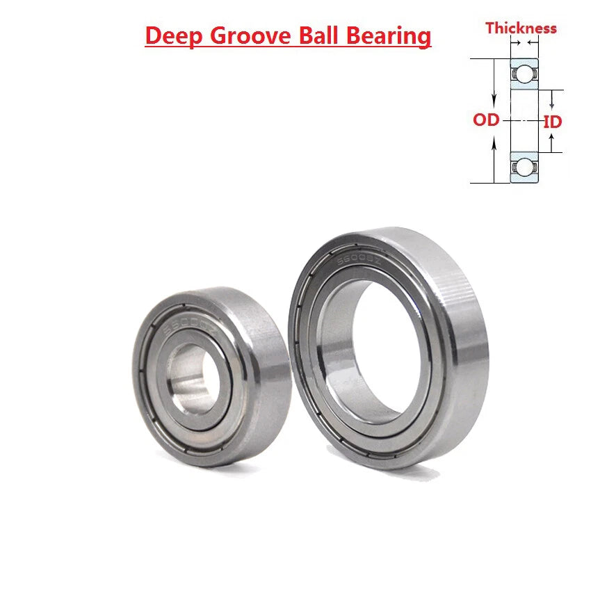 Stainless Steel Bearing Double Shielded Deep Groove Ball Bearings Various Sizes