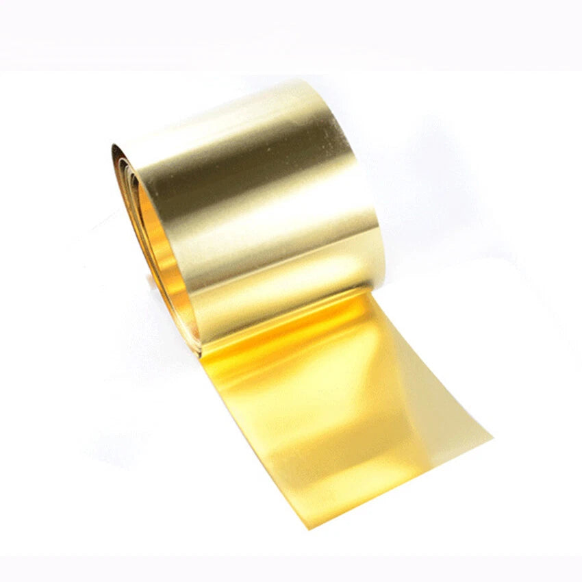 Thin Brass Sheet Roll Foil Pure Flexible Brass Strip 0.01-1mm Thick VariousWidth
