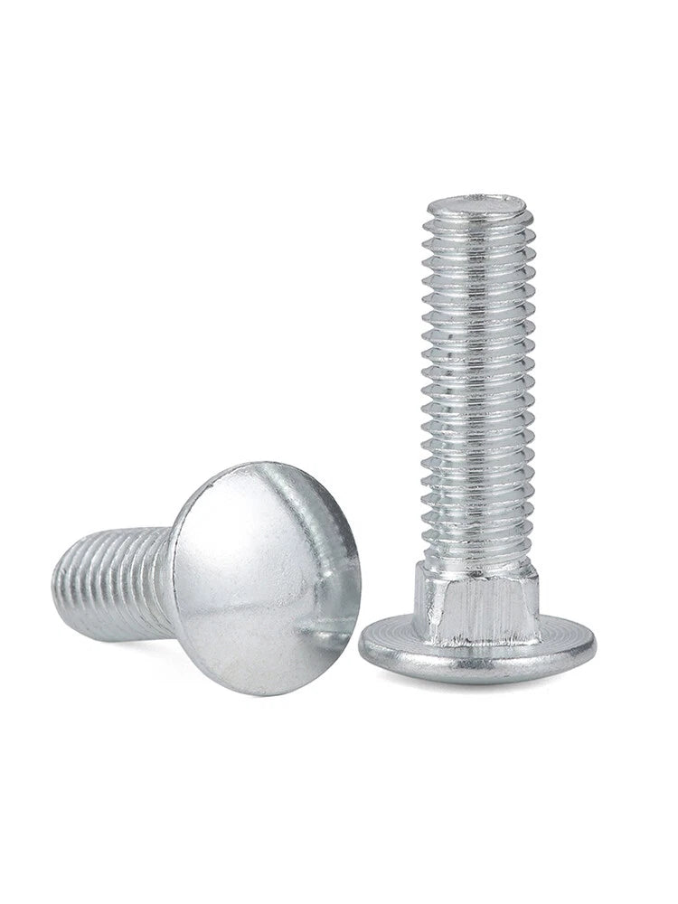 M6 M8 Carriage Bolts Steel Zinc Plated – DIN 603 Cup Head Square Neck Screws