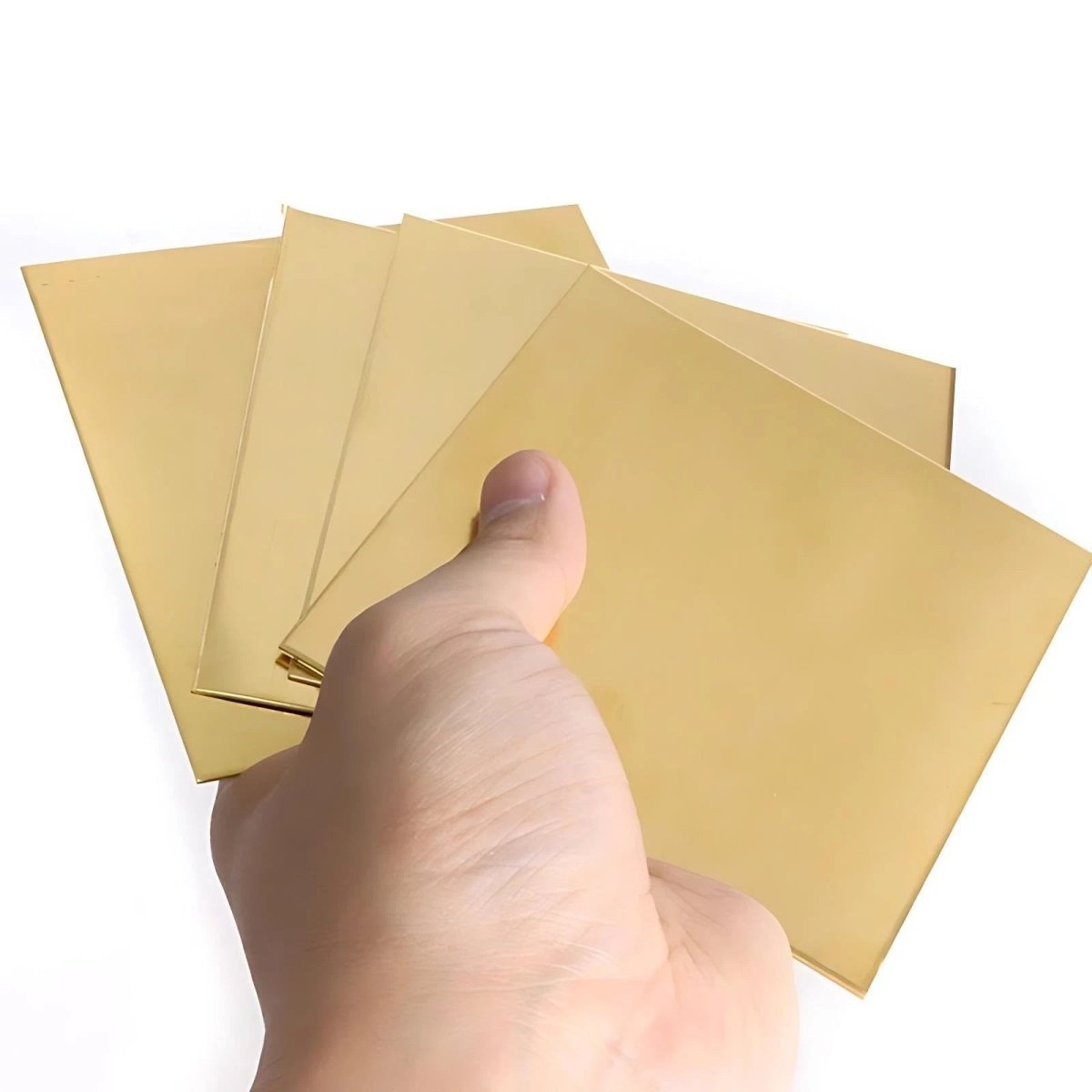 Natural Brass Sheet Metal guillotine cut - 0.5/0.8/1mm to 6mm - Multiple Sizes - HomeDIYer