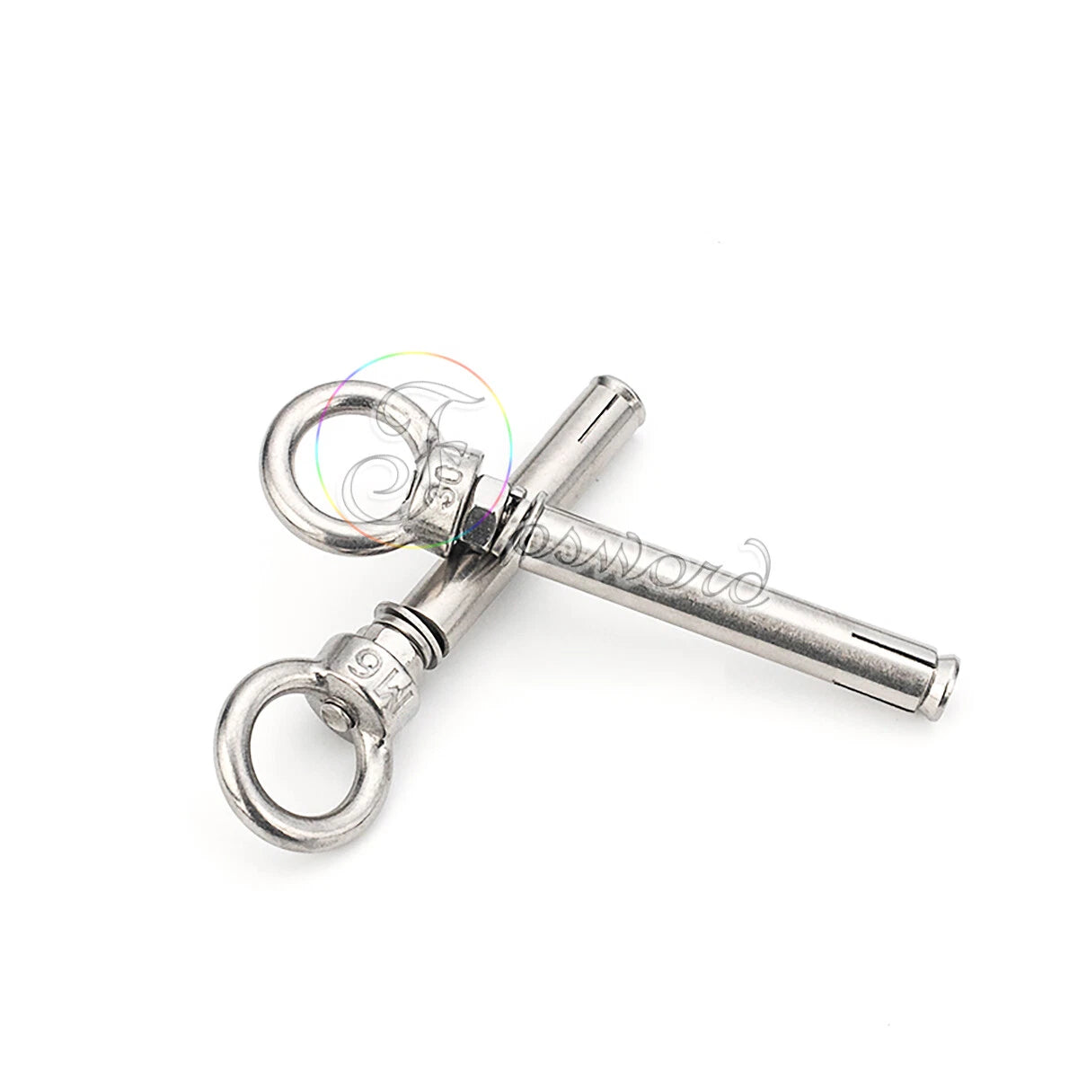 M8 M10 Closed Hook Eye Bolt Shield Anchor — 304 Stainless Steel Expansion Bolt