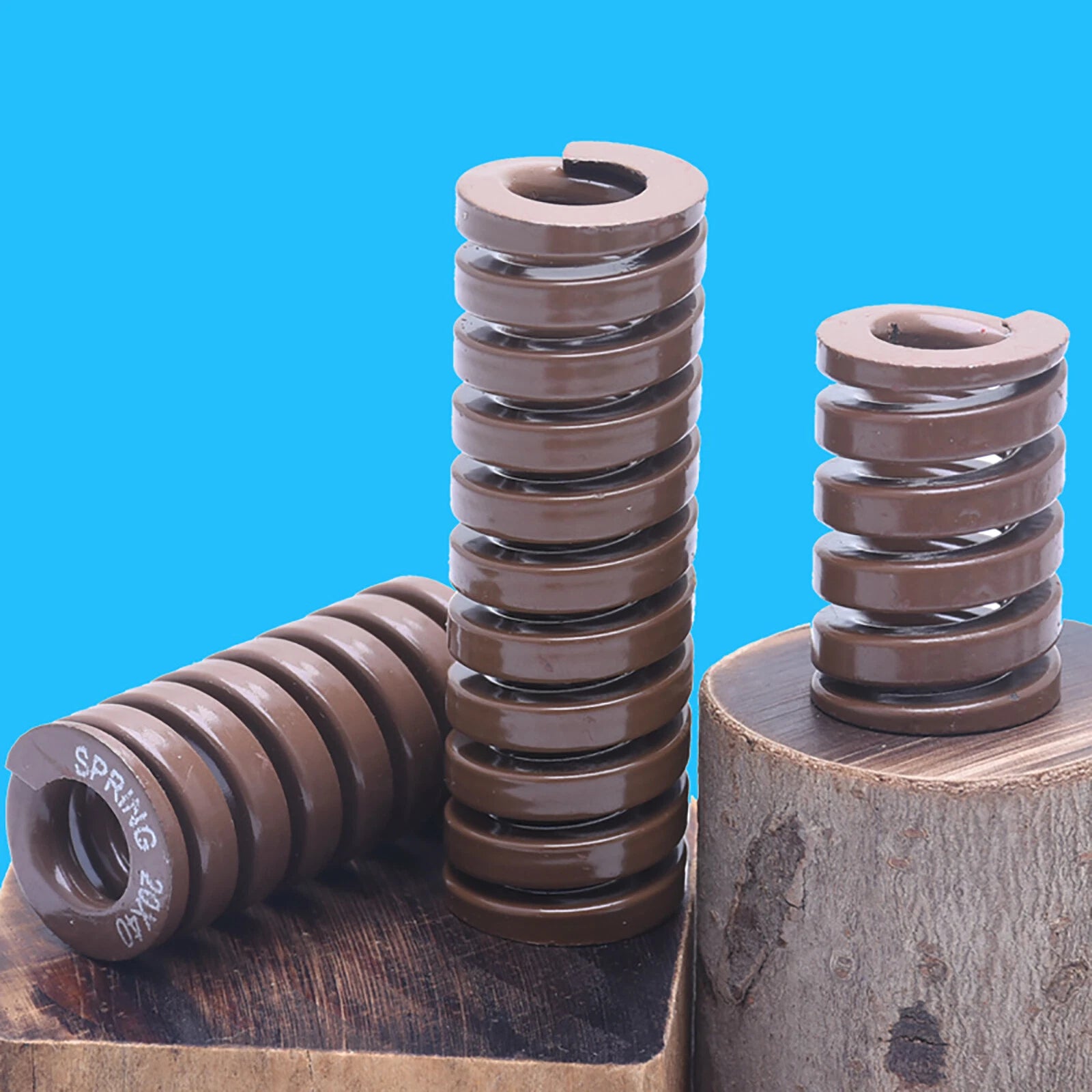 Extremely Heavy Load Duty Compression Die Spring ISO 8mm-50mm & Up To 250mm Long