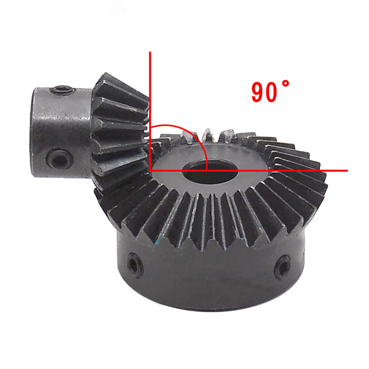 1.5 Modulus Bevel Gear 15T/30T Bore 5/6/8/10/12/15mm 90° 1:2 Pairing Bevel Gear