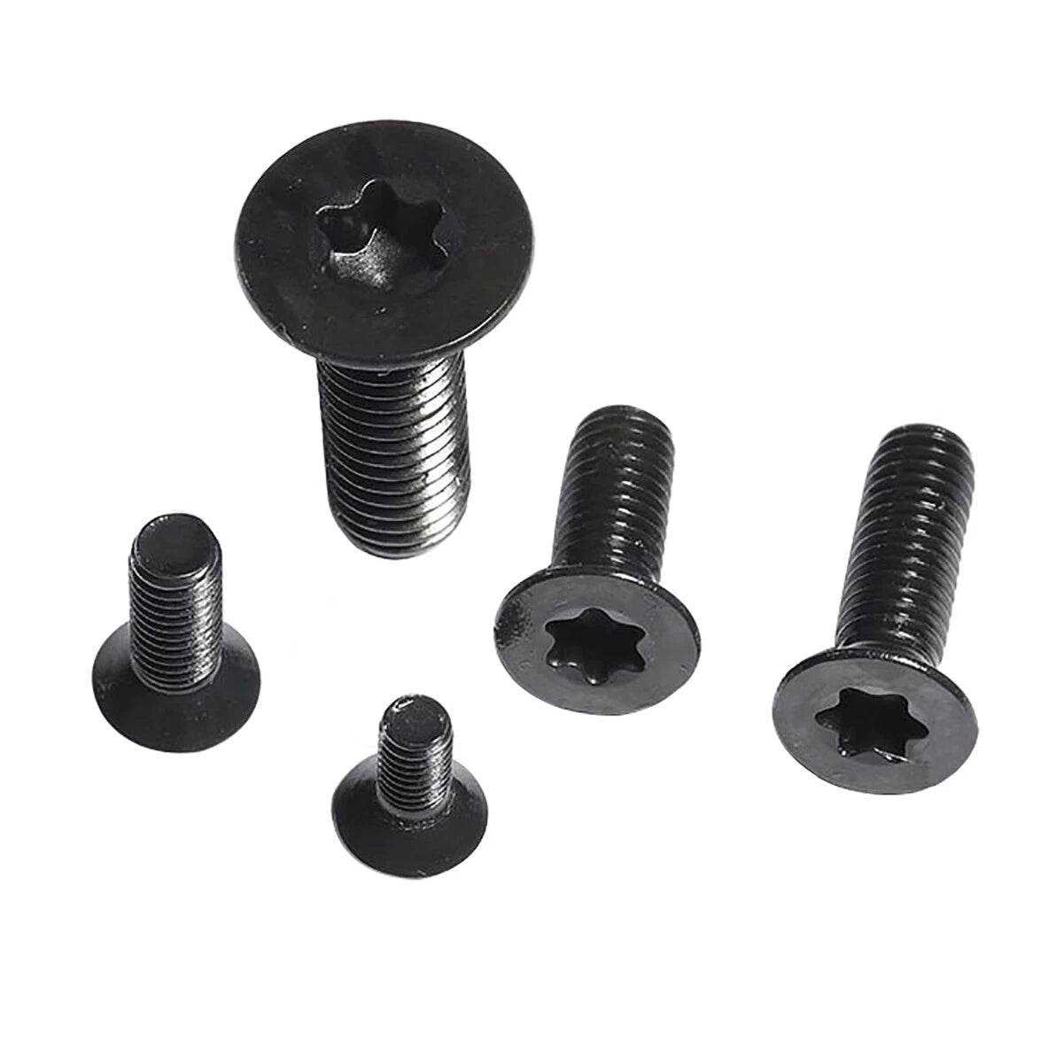 Black A2 Stainless Steel Security Torx Countersunk Flat Head Machine Screws M2 M2.5 M3 M4 M5 M6 — Tamper-Resistant Flush-Fit, 3mm to 50mm