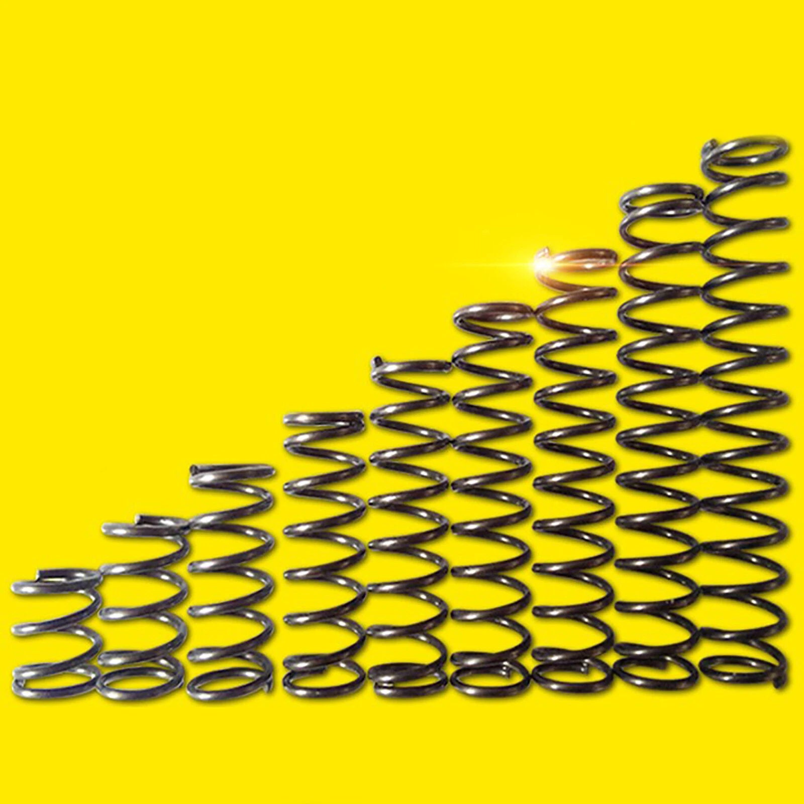 Spring Steel Small Compression Springs OD 3/4/5/6/7/8/9/10mm Wire Dia.0.5mm