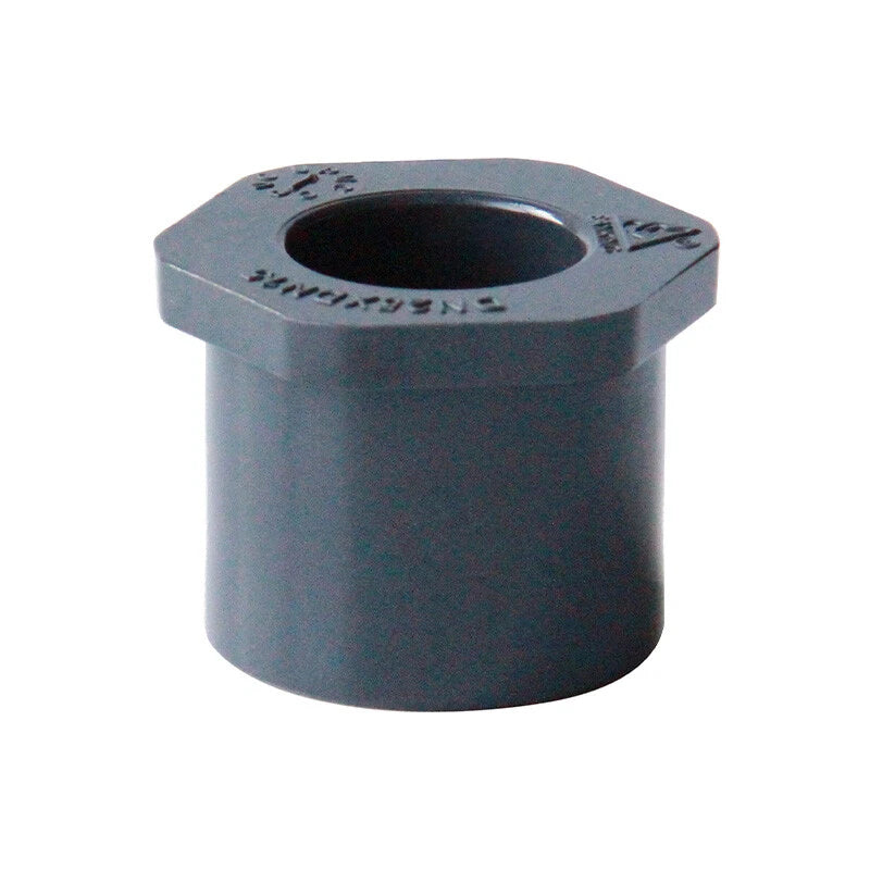 UPVC Pipe Eccentric Reducing Bushing Fittings Connector Joints 20-63mm Dark Grey