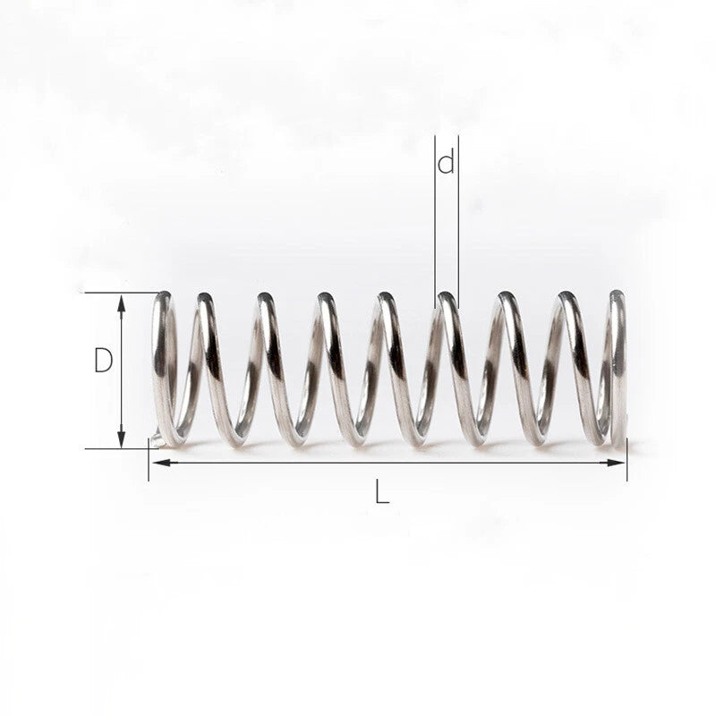 Compression Springs Coils Spring Stainless Steel Wire Dia 0.3mm Length Various