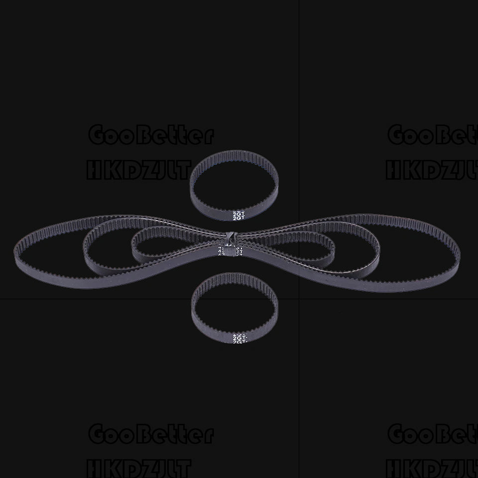 GT2 Timing Belt Closed Loop 6mm Wide – 2mm Pitch Rubber Drive Belt for 3D Printer & CNC